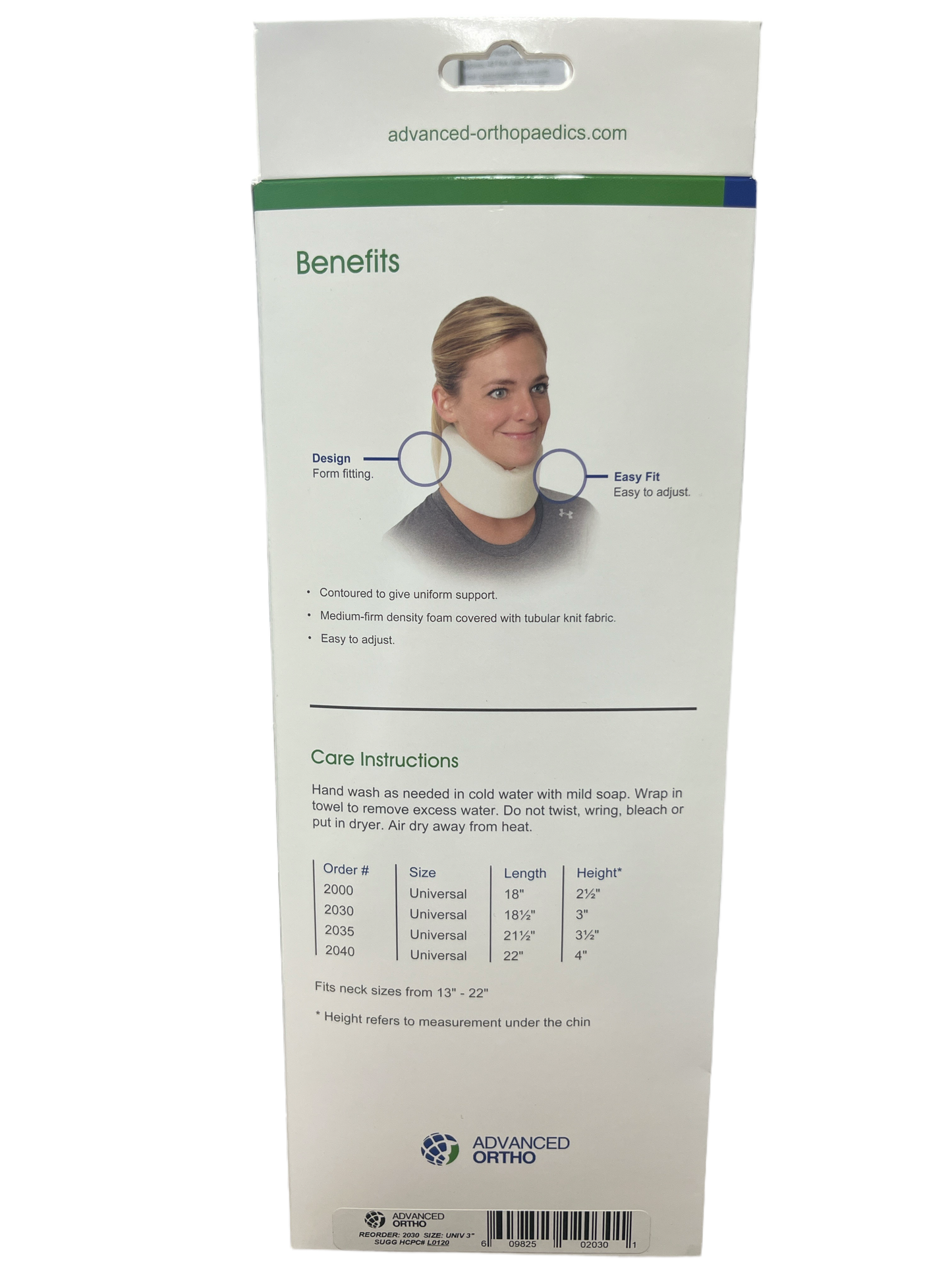 Advanced Ortho Universal Cervical Collar