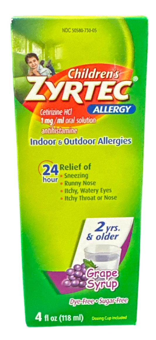 Childrens Zyrtec Indoor and Outdoor Allergy Relief