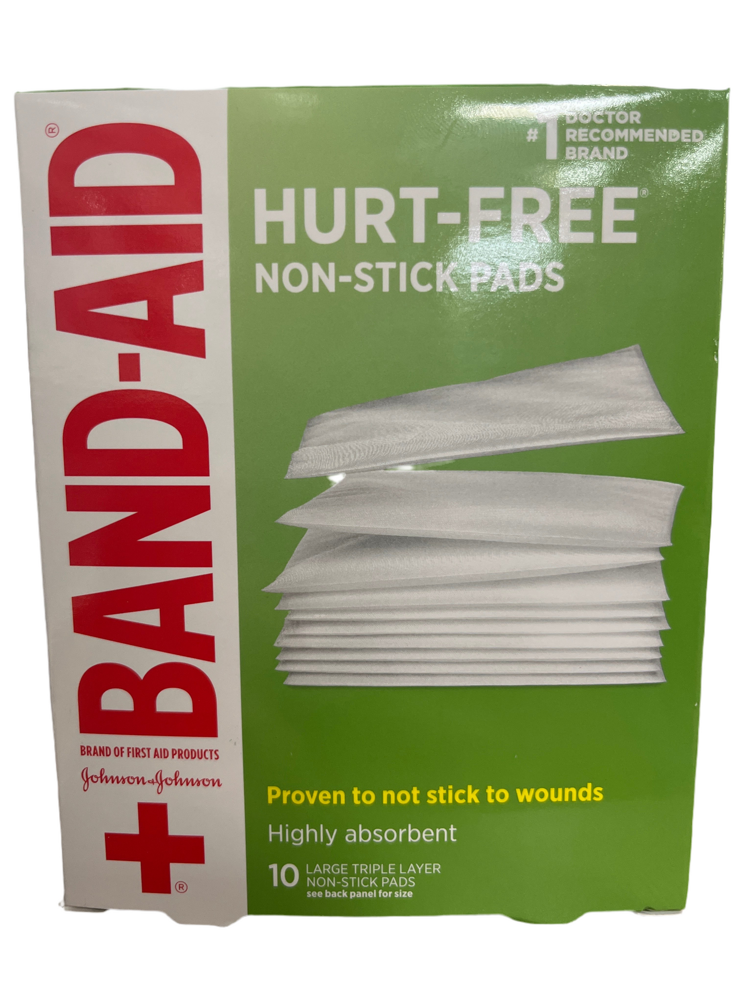 Band-aid Hurt Free Non-stick Pads