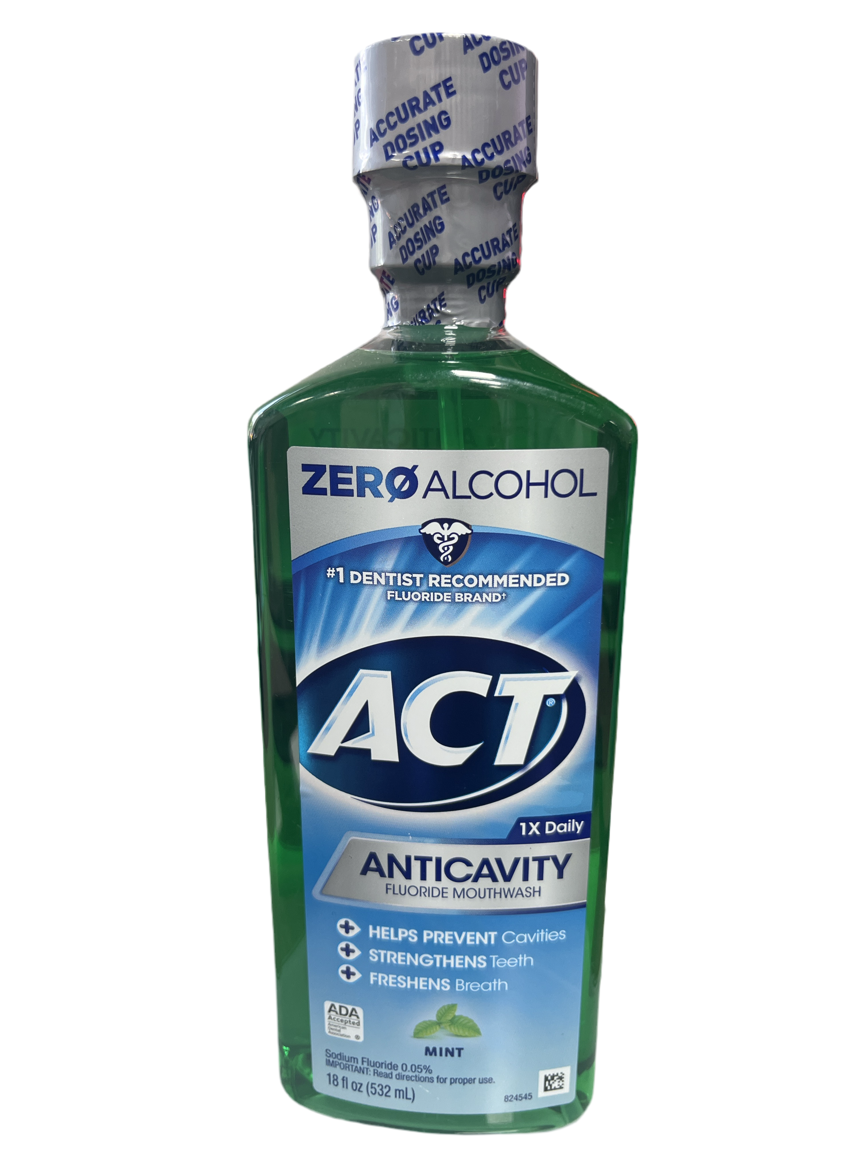 ACT 1x Daily Anticavity Fluoride Mouthwash, Mint