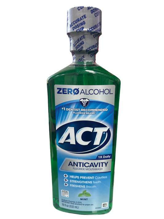 ACT 1x Daily Anticavity Fluoride Mouthwash, Mint