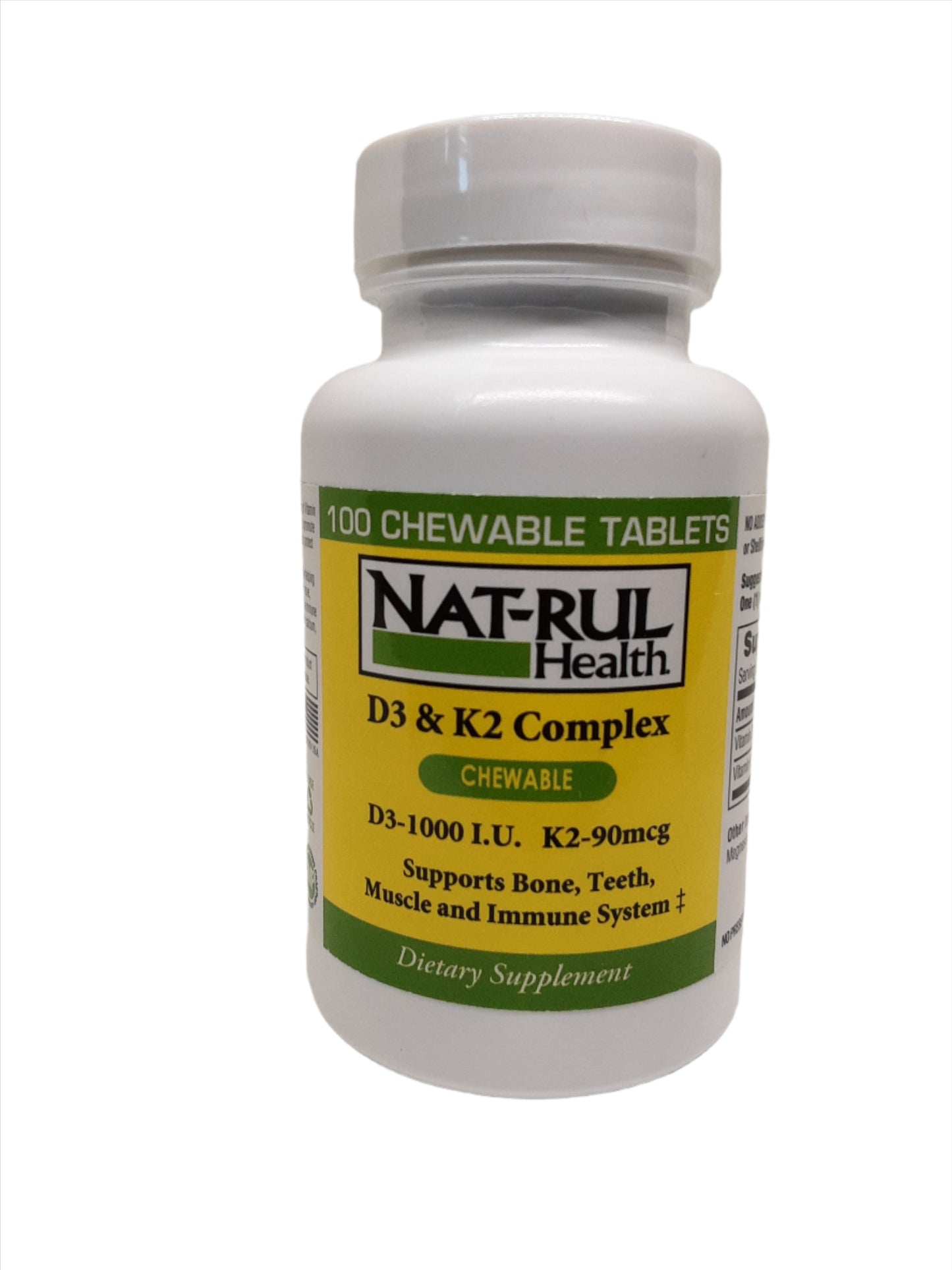 Natrul Health D3 & K2 Complex Chewable