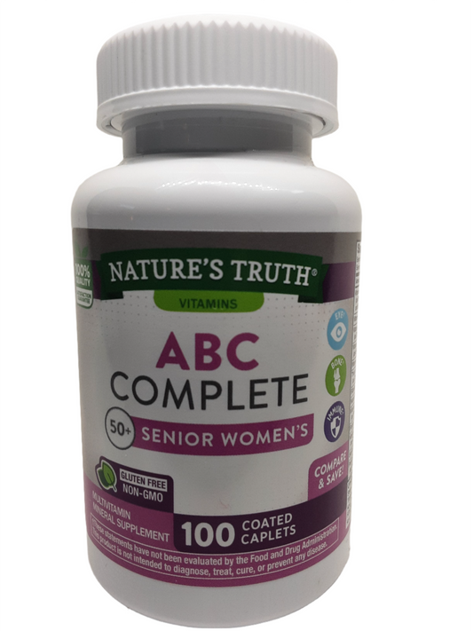 Nature's Truth ABC Complete Senior Women’s Multivitamin Mineral Supplement