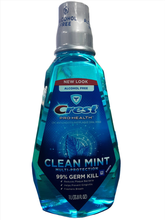 Crest Pro Health Mouth Wash, Multi-Protection, Clean Mint