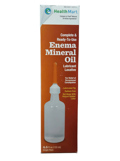 HealthMart Enema Mineral Oil Lubricant Laxative