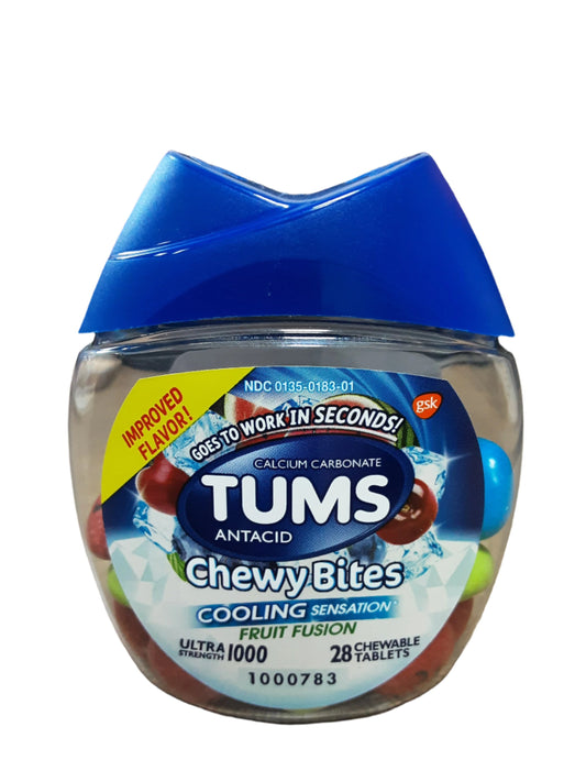 Tums Antacid Chewy Bites-Fruit Fusion