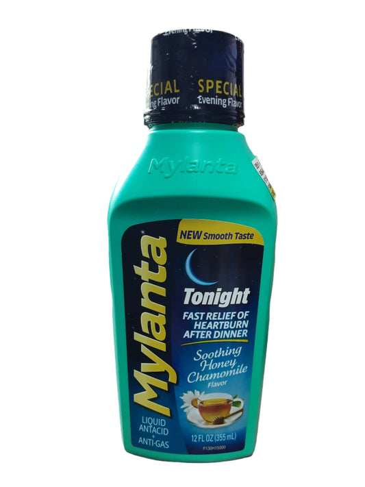 Mylanta Liquid Antacid & Anti Gas- soothing honey chamomile flavor