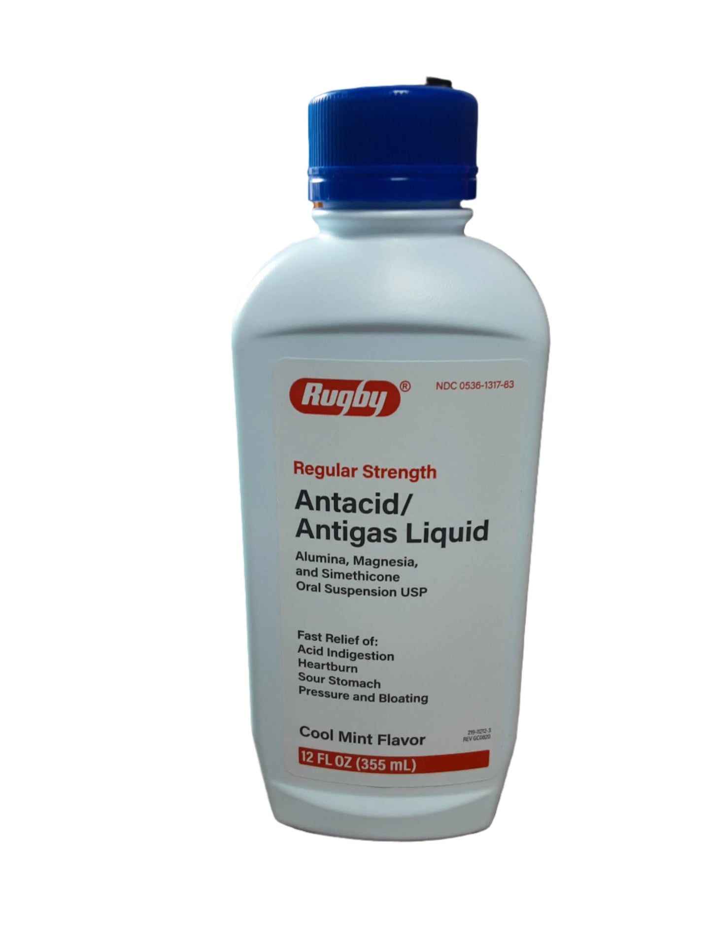 Rugby Regular Strength Antacid/Antigas Liquid-cool mint flavor