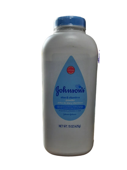 Johnson & Johnson's aloe & vitamin e powder