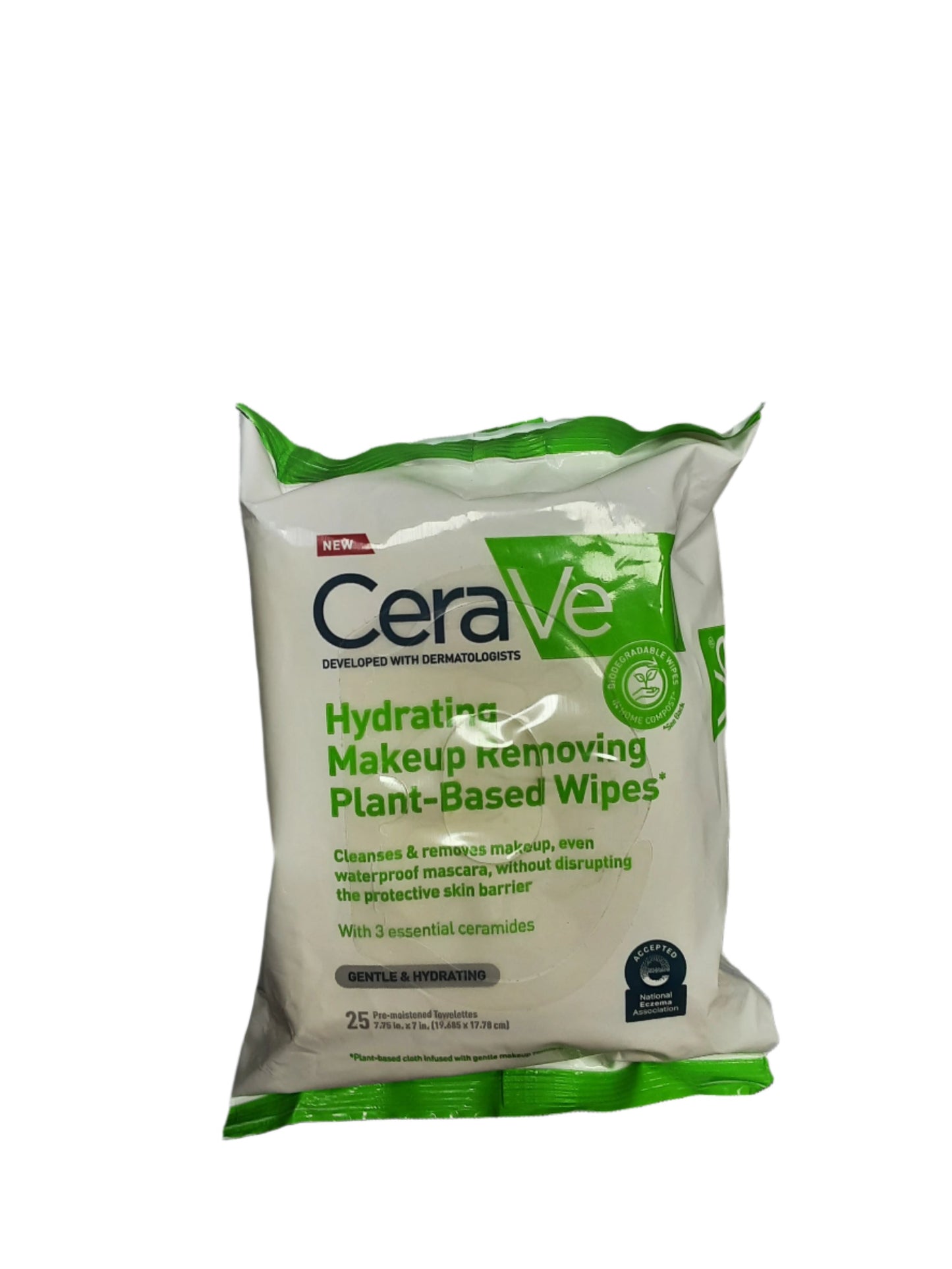 Cerave Hydrating MakeupRemoving Plant Based Wipes