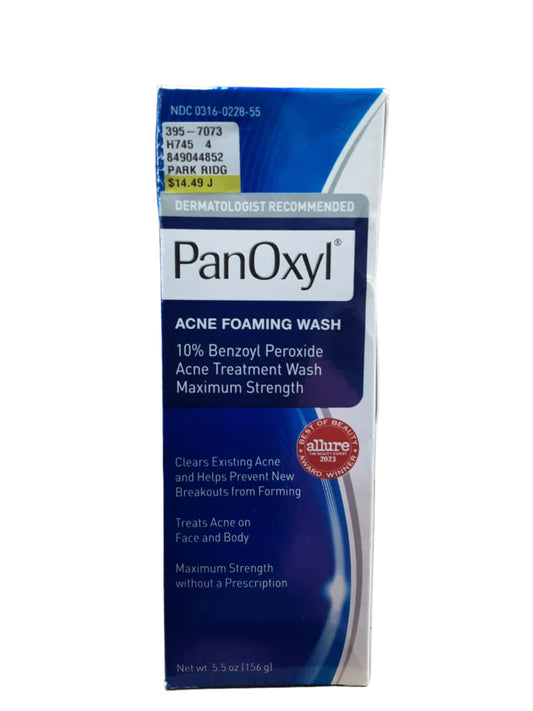 PanOxyl Acne Foaming Wash