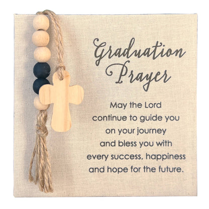 Graduation Prayer Fabric Plaque