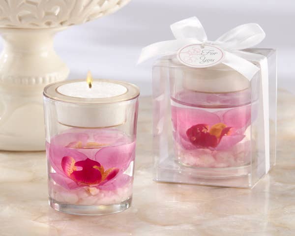 Elegant Orchid Tea Light Holder