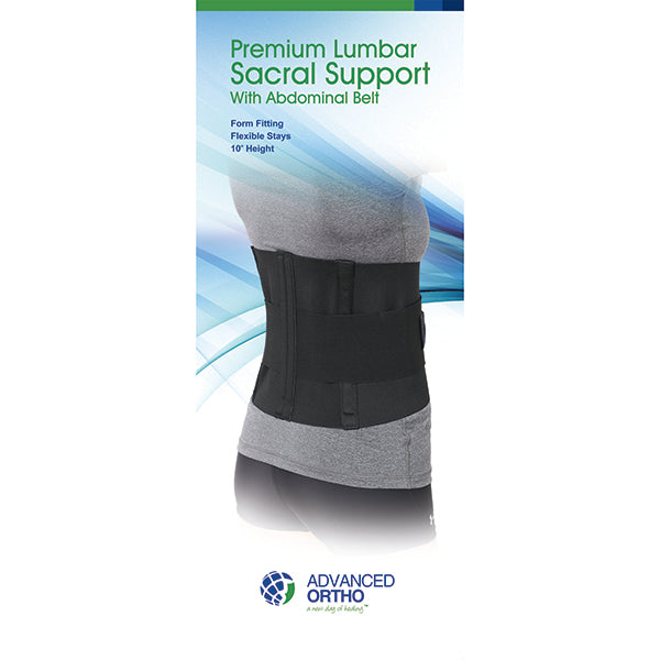 Premium Lumbar Sacral Support With Abdominal Belt