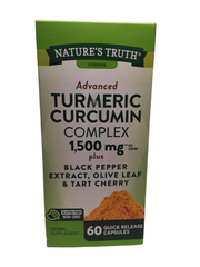 Nature’s Truth Advance Turmeric Curcumin Complex + Black Pepper Extract, Olive Leaf & Tart Cherry