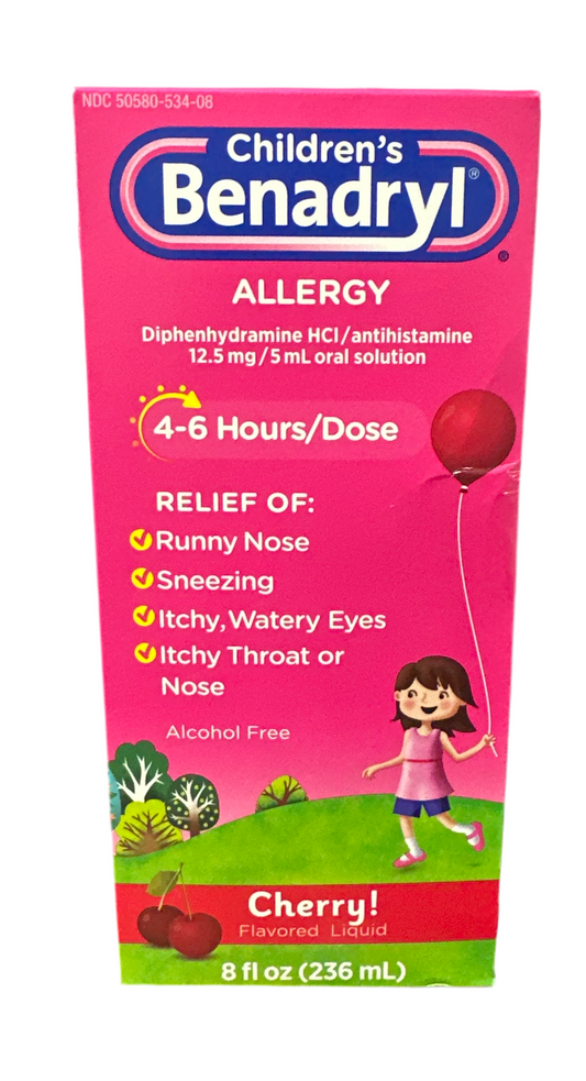 Cherry Childrens Benadryl Allergy Relief