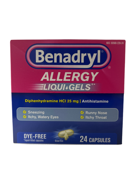 Benadryl Allergy Liquid Gels