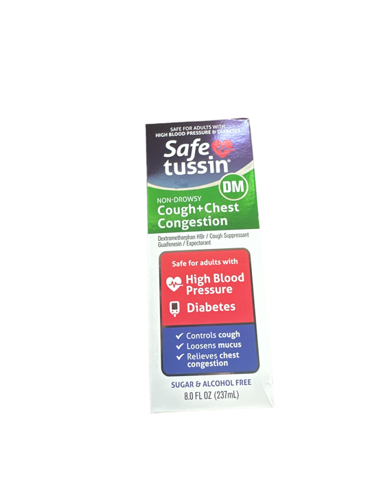 Safe Tussin DM Chest and Cough supressant releif