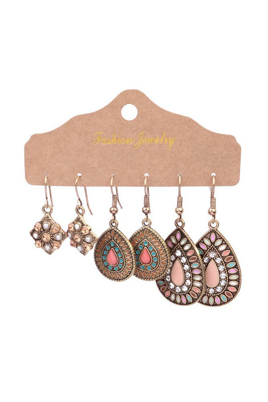 Boho Ethnic Tassel Earring Sets