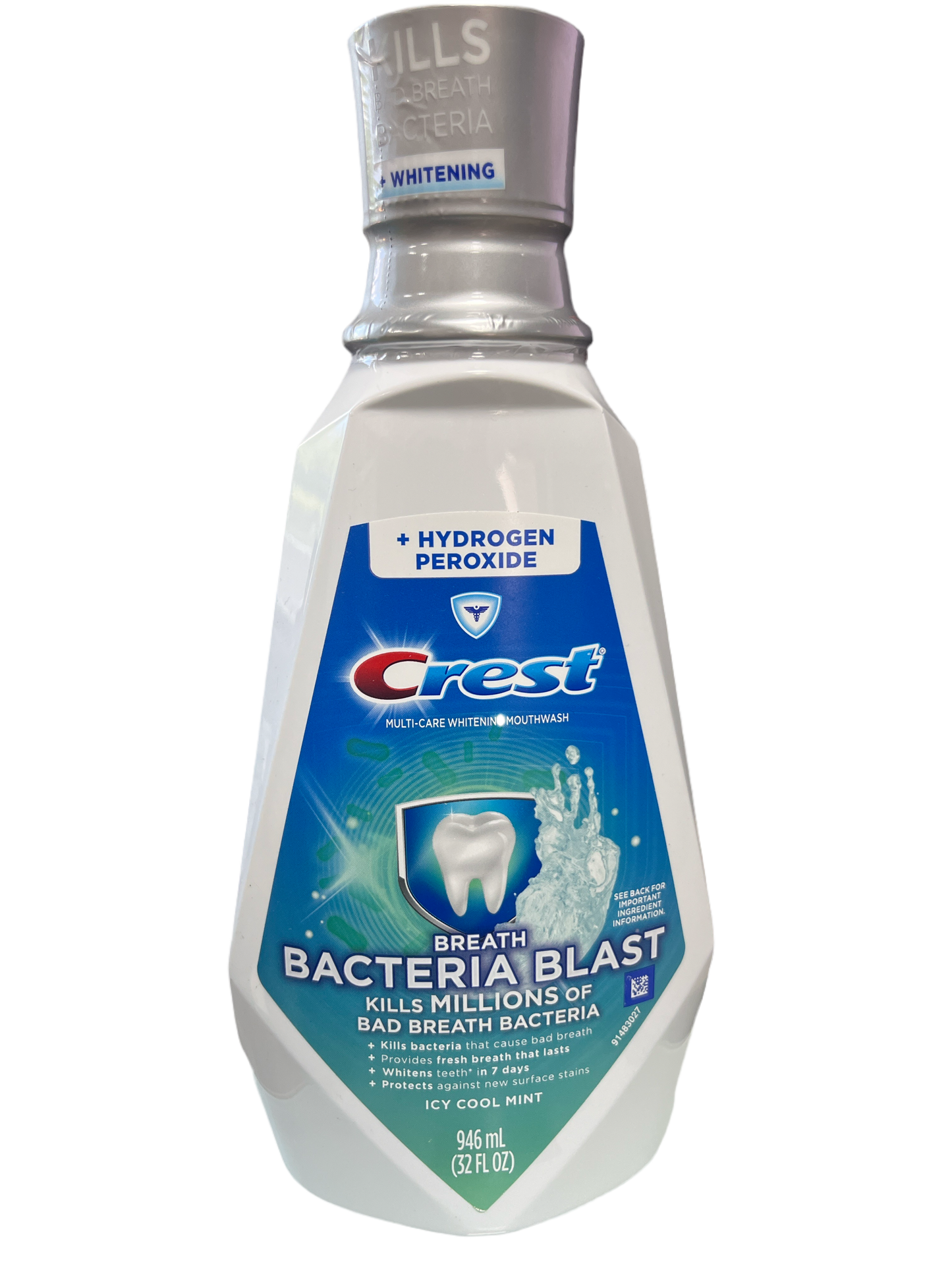 Crest Multi-Care Whitening Mouthwash + hydrogen peroxide, Icy Cool Mint