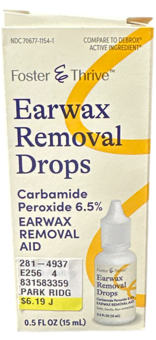 Foster & Thrive Earwax Removal Drops