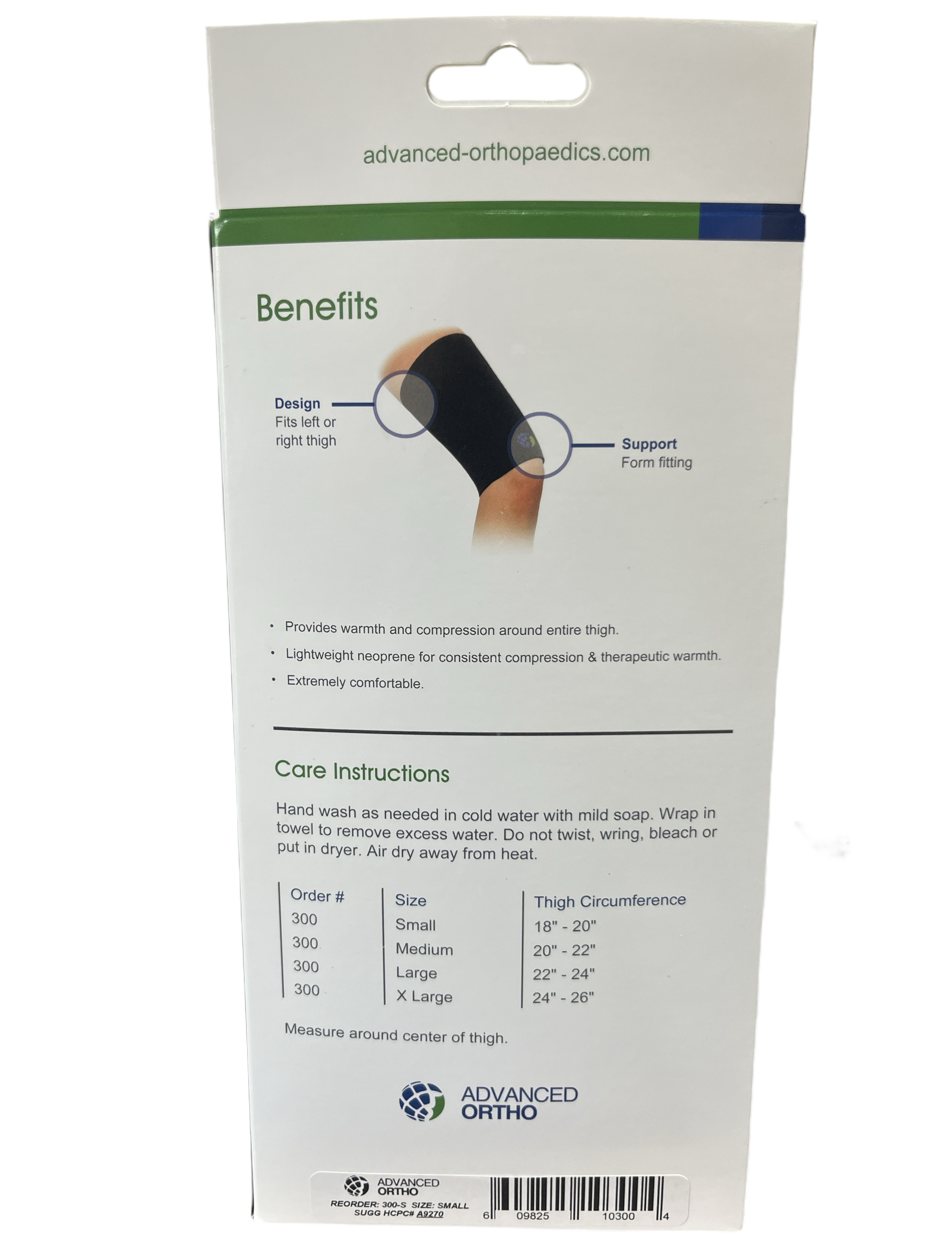 Advanced Ortho Neoprene Thigh Sleeve Support