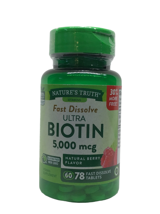 Nature’s Truth Fast Dissolve Ultra Biotin