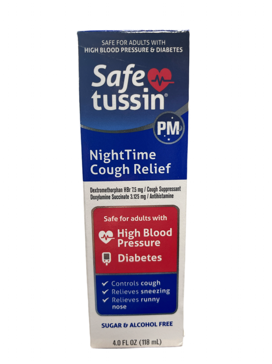 Safe Tussin NightTime Cough Relief PM