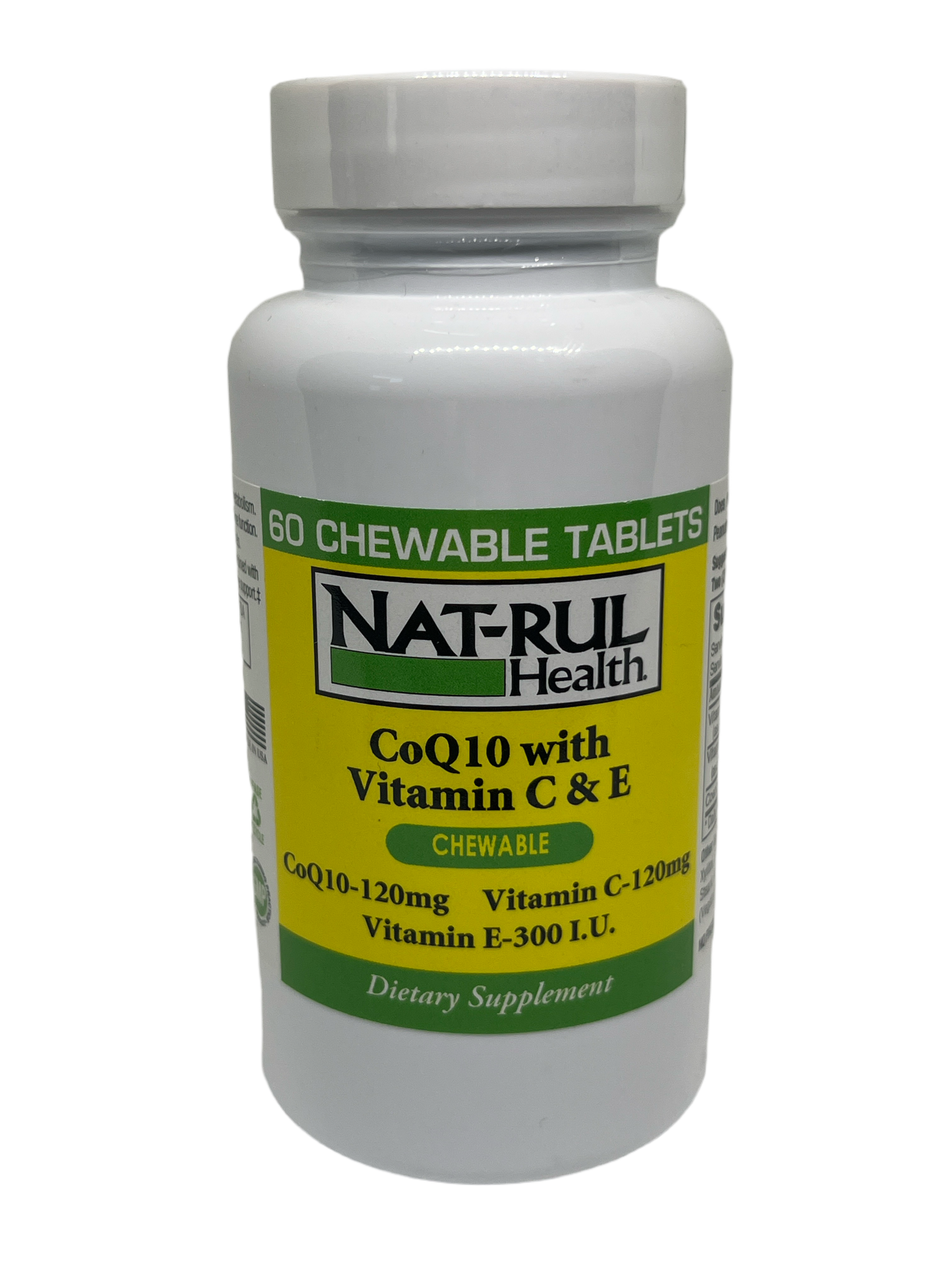 Natrul Health CoQ10 with Vitamin C & E Chewable