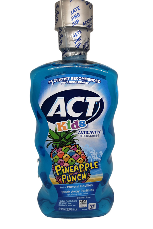 ACT Kids Anticavity Fluoride Rinse Pineapple Punch