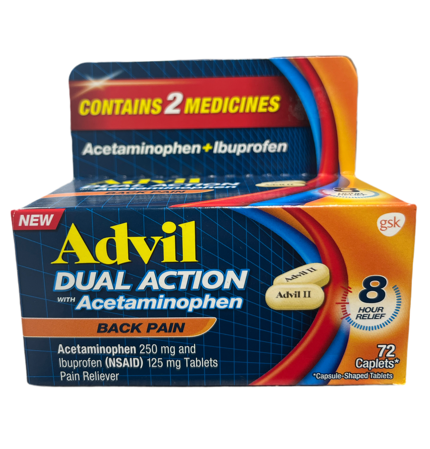 Advil Dual Action with Acetaminophen- Back Pain