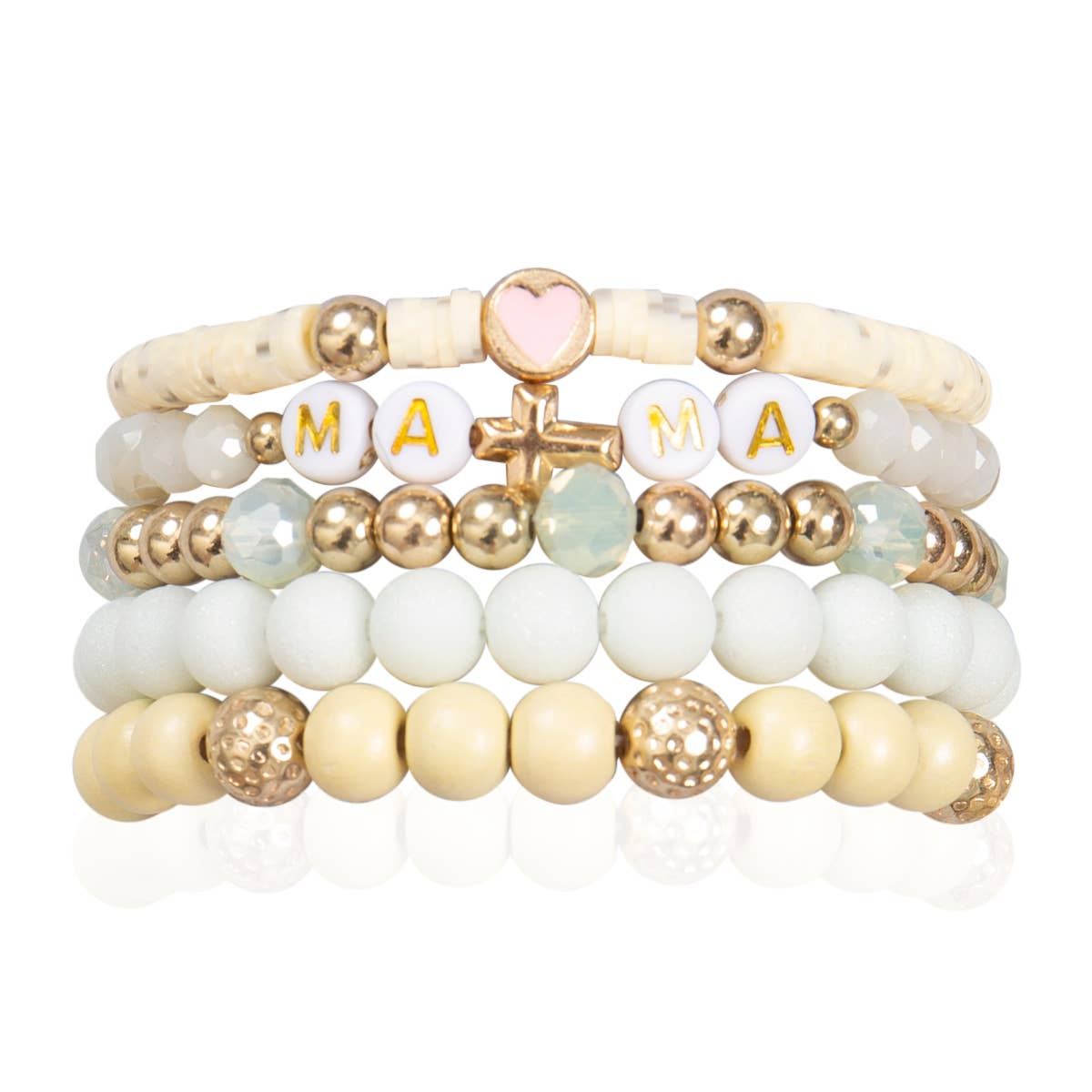 Mommy and Me Bracelets - Beaded Stackable Bracelets