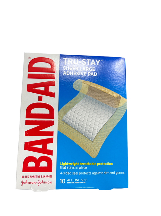 Band-Aid Tru-Stay Sheer Large Adhesive Pad