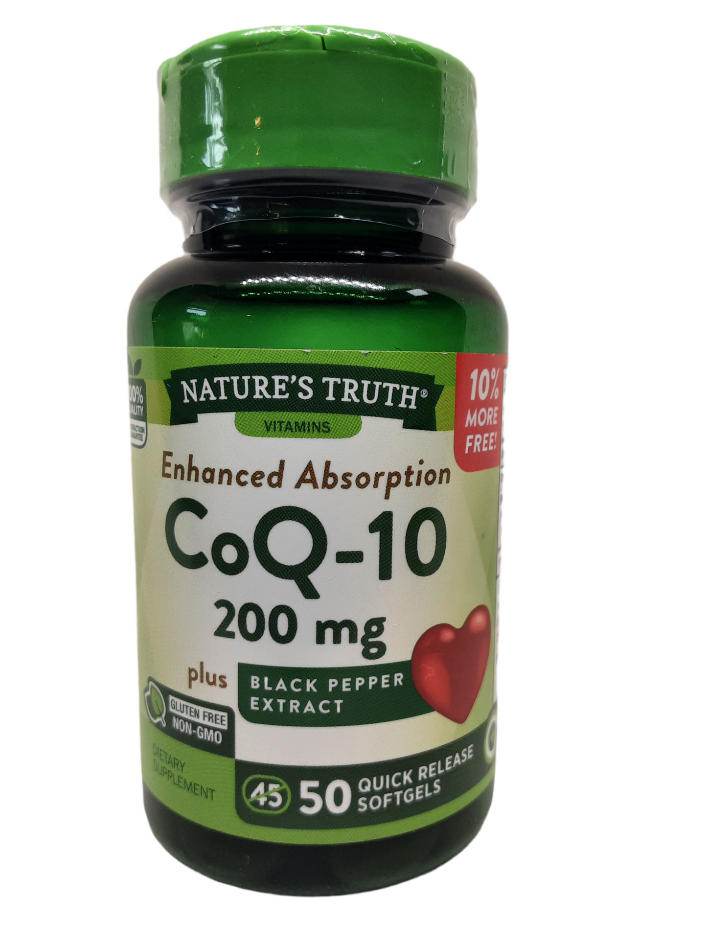 Nature’s Truth Enhanced Absorption CoQ-10+ Black Pepper Extract