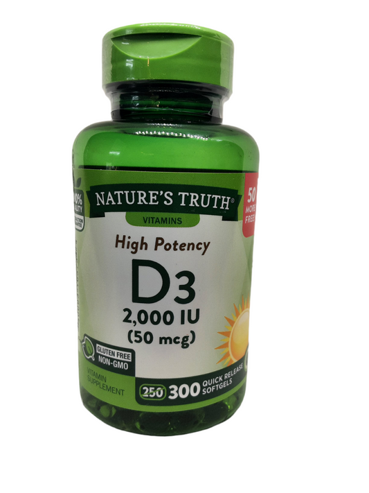 Nature's Truth Vitamin High Potency D3.