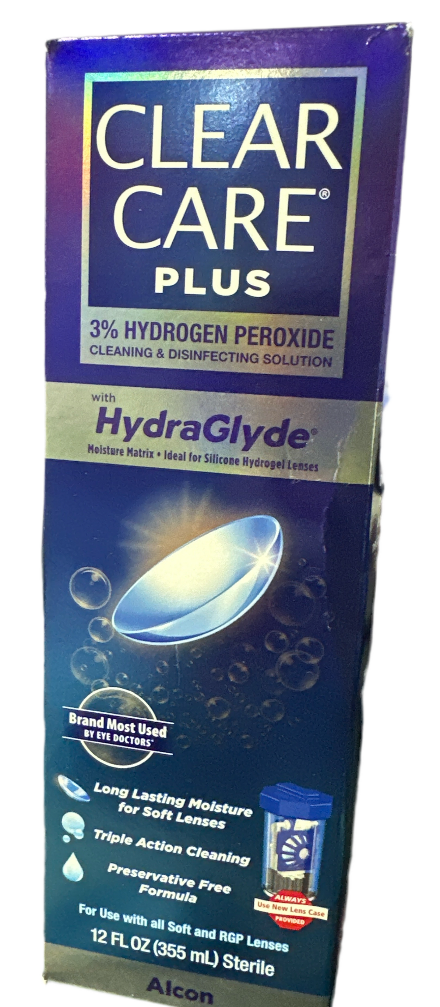 Clear Care Plus 3% Hydrogen Peroxide Cleaning & Disinfecting Solution