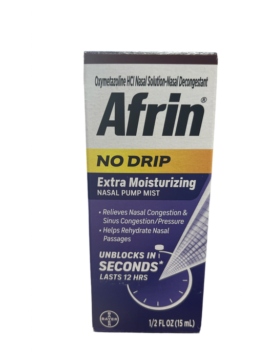 Afrin No Drip Extra Moisturizing Nasal Pump Mist