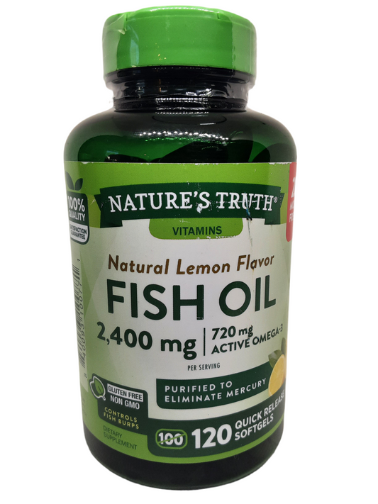 Nature’s Truth Natural Lemon Flavored Fish Oil