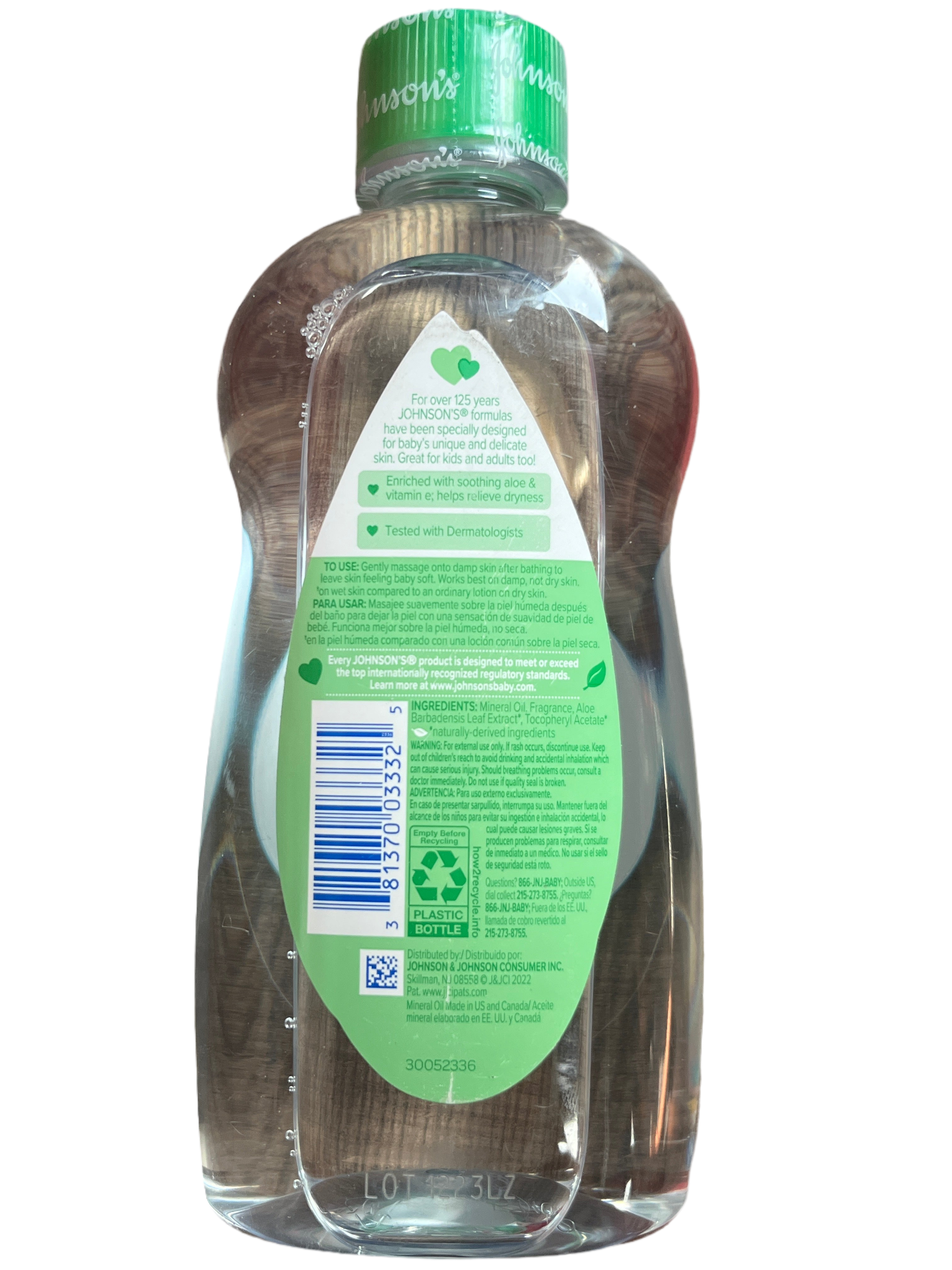 Johnson & Johnson's aloe & vitamin e powder