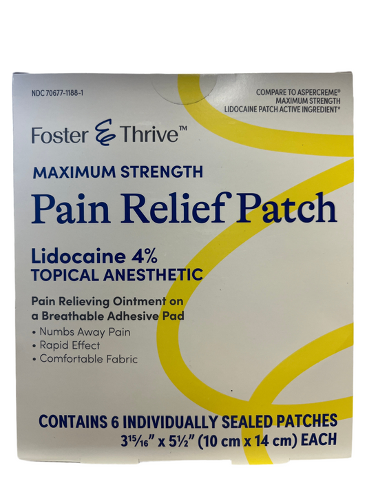 Foster and Thrive Pain Relief Patch