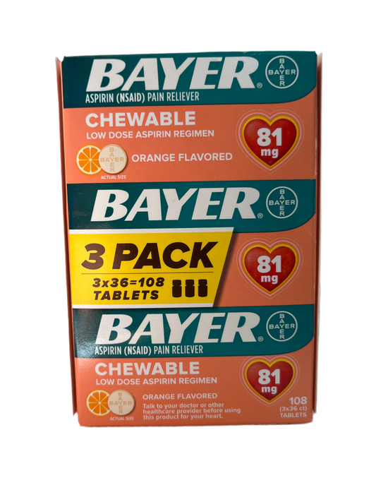 Bayer Chewable Aspirin