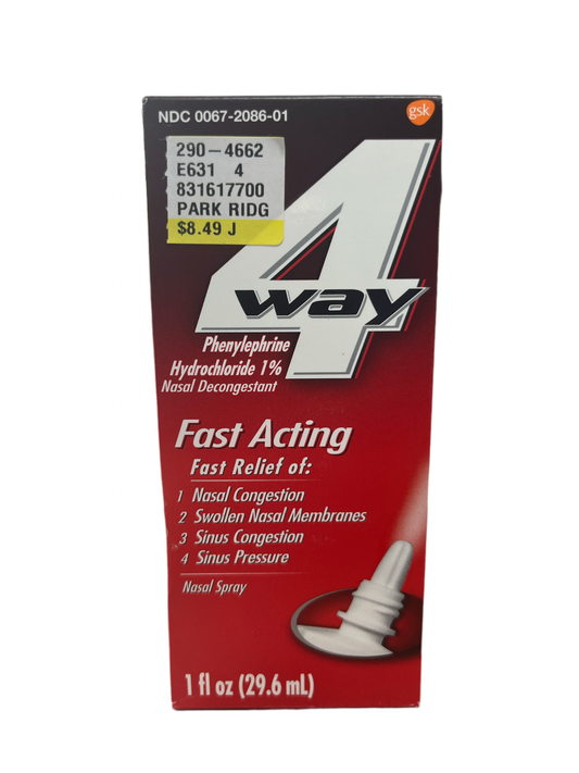 4way Fast Acting Nasal Spray