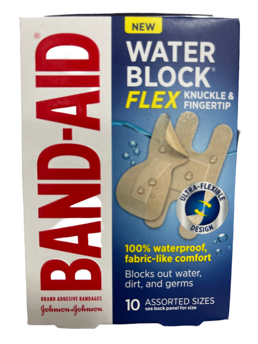 Band-Aid Water Block Flex Knuckle, and Fingertips