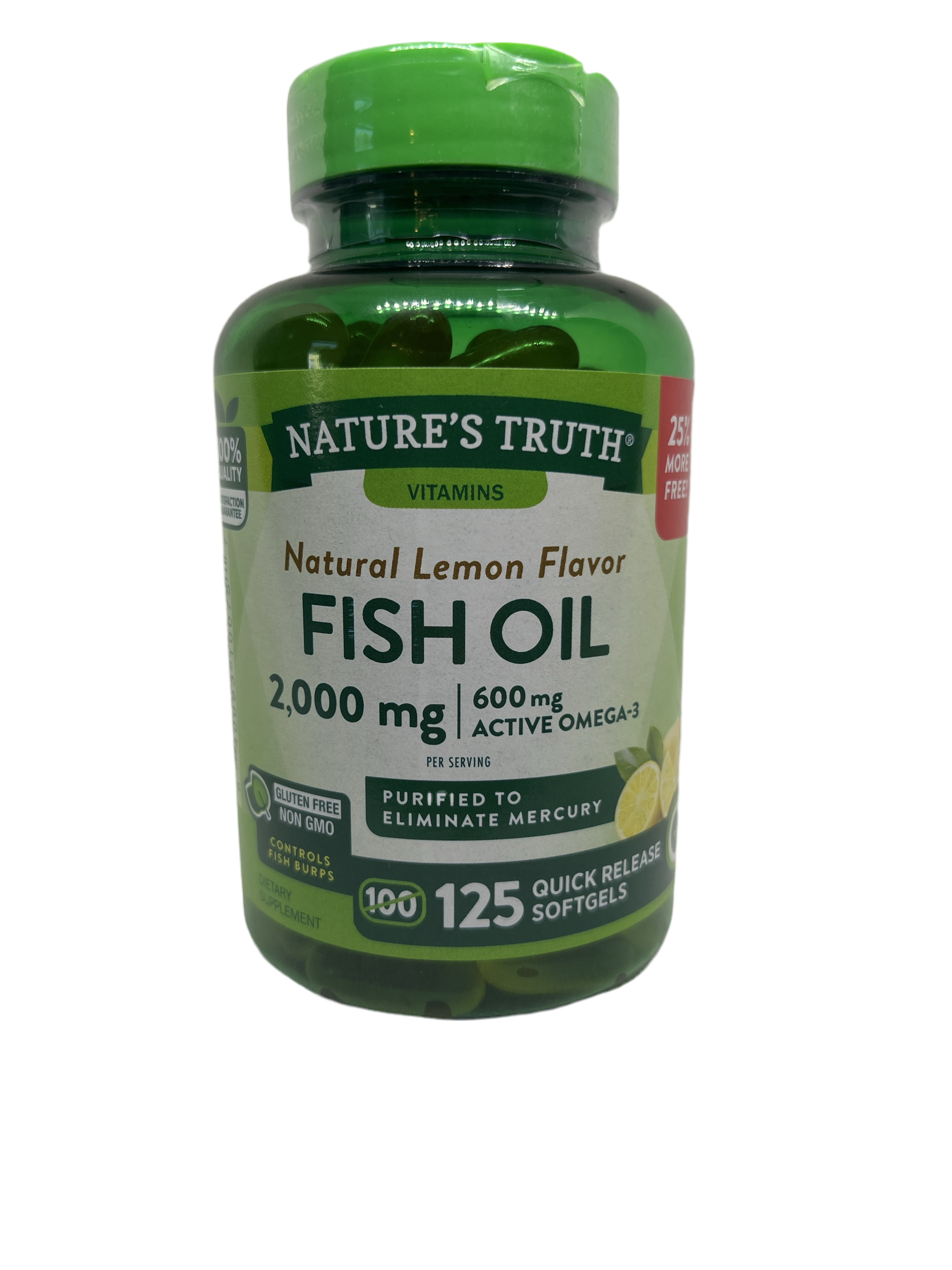 Nature’s Truth Natural Lemon Flavor Fish Oil