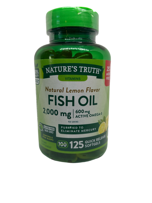 Nature’s Truth Natural Lemon Flavor Fish Oil