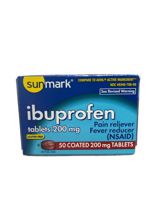 Sunmark ibuprofen tablets-50 tablets