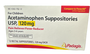 Padagis Children Acetaminophen Suppositories USP, 120mg