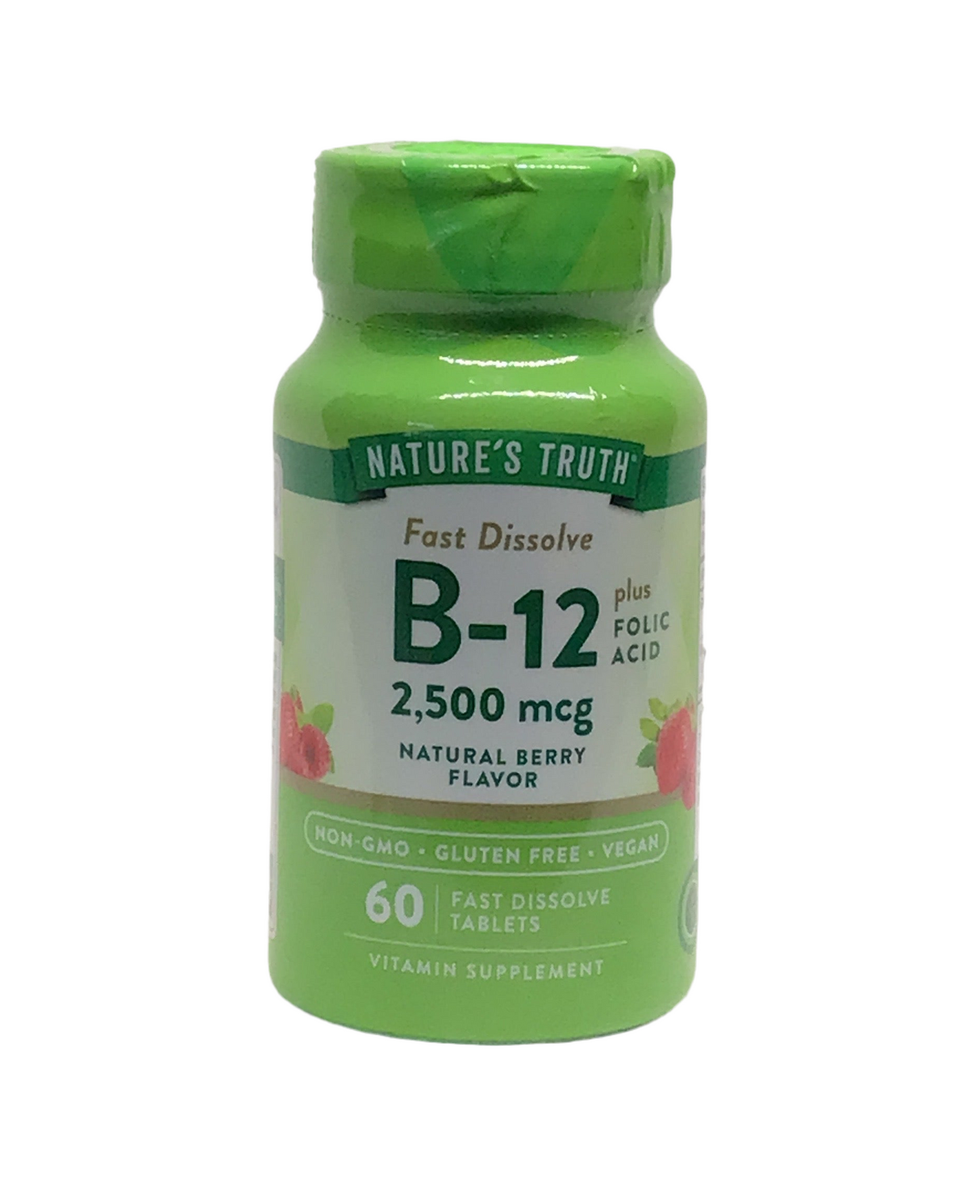 Nature’s Truth, Fast Dissolve Vitamin B-12 + Folic Acid