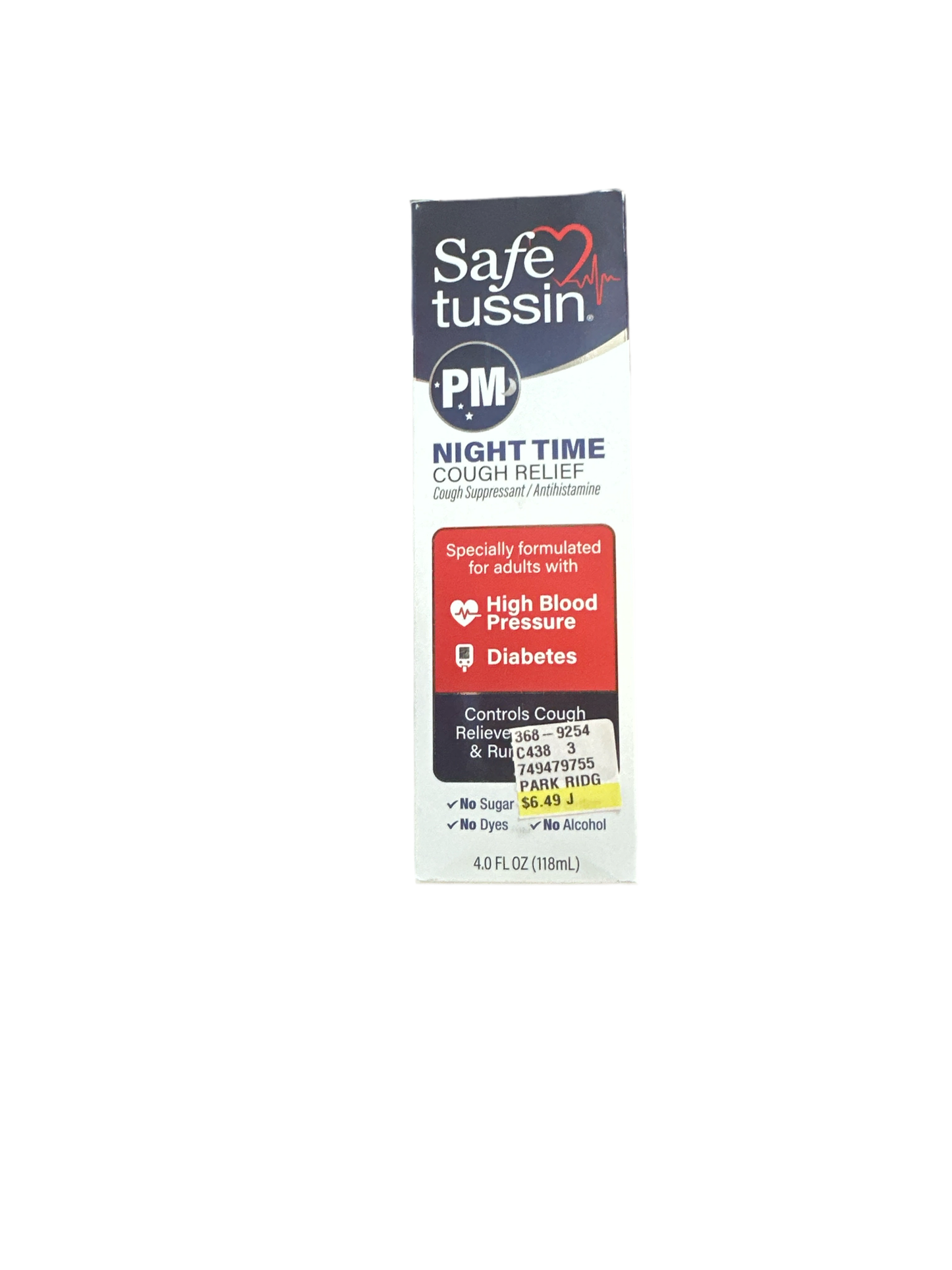 Safe Tussin PM Night time  releif