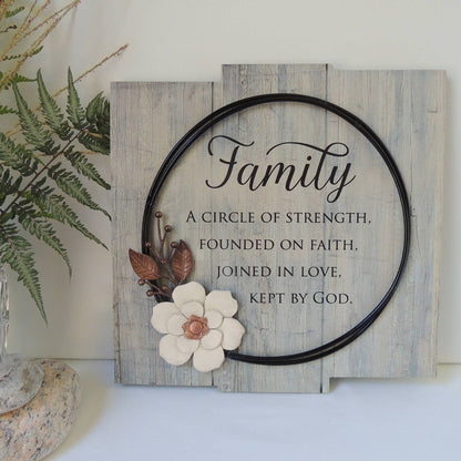 Family Circle of Strength Wall Plaque